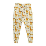 Cute Baby Giraffe Pattern Print Jogger Pants