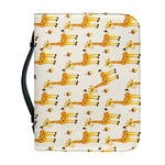 Cute Baby Giraffe Pattern Print Leather Bible Cover