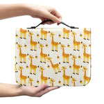 Cute Baby Giraffe Pattern Print Leather Bible Cover