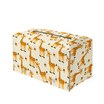Cute Baby Giraffe Pattern Print Leather Tissue Box Cover
