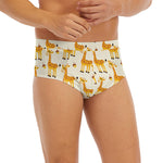 Cute Baby Giraffe Pattern Print Men's Briefs