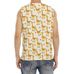 Cute Baby Giraffe Pattern Print Men's Fitness Tank Top
