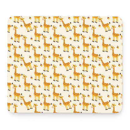 Cute Baby Giraffe Pattern Print Mouse Pad