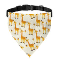 Cute Baby Giraffe Pattern Print Over The Collar Dog Bandana