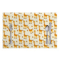 Cute Baby Giraffe Pattern Print Placemat