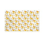 Cute Baby Giraffe Pattern Print Polyester Flag
