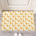 Cute Baby Giraffe Pattern Print Rubber Doormat