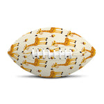 Cute Baby Giraffe Pattern Print Rugby Ball