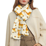 Cute Baby Giraffe Pattern Print Scarf
