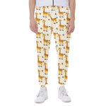 Cute Baby Giraffe Pattern Print Scuba Joggers