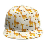 Cute Baby Giraffe Pattern Print Snapback Cap