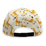 Cute Baby Giraffe Pattern Print Snapback Cap