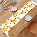Cute Baby Giraffe Pattern Print Table Runner