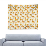 Cute Baby Giraffe Pattern Print Tapestry
