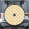 Cute Baby Giraffe Pattern Print Tire Cover With Camera Hole