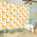 Cute Baby Giraffe Pattern Print Wall Sticker