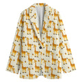 Cute Baby Giraffe Pattern Print Women's Blazer