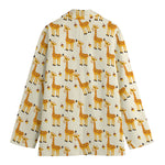 Cute Baby Giraffe Pattern Print Women's Cotton Blazer