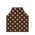Cute Baby Grizzly Bear Pattern Print Adjustable Apron
