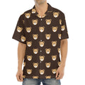 Cute Baby Grizzly Bear Pattern Print Aloha Shirt