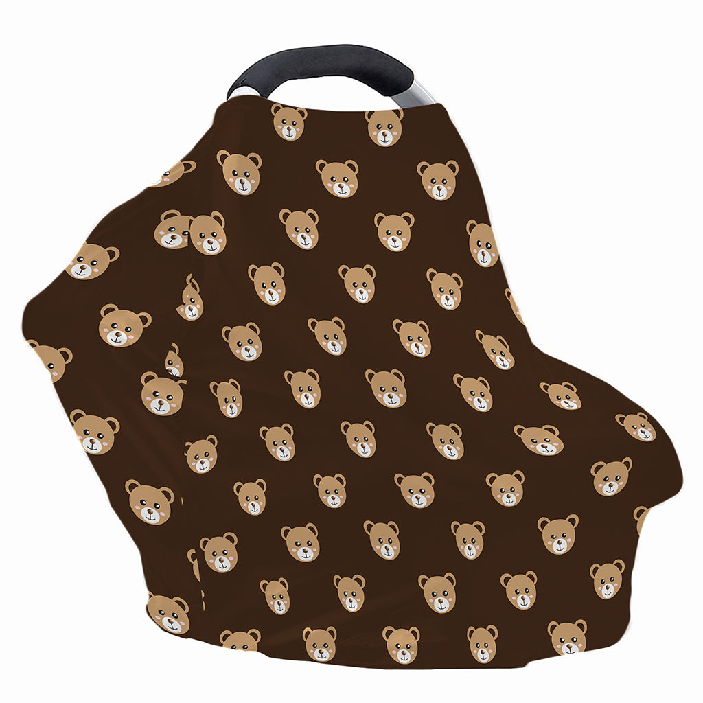 Cute Baby Grizzly Bear Pattern Print Baby Seat Cover