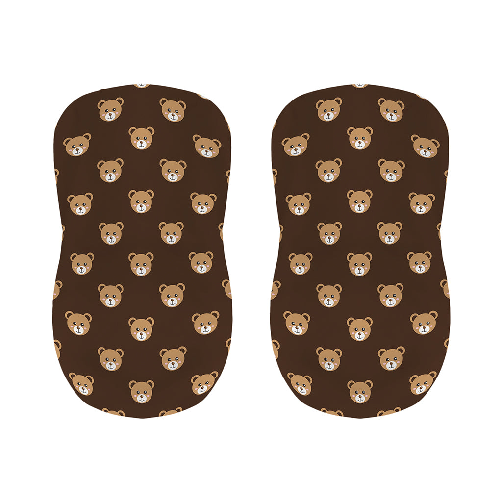 Cute Baby Grizzly Bear Pattern Print Bar Stool Covers