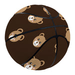 Cute Baby Grizzly Bear Pattern Print Basketball
