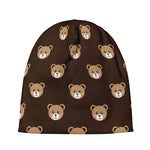 Cute Baby Grizzly Bear Pattern Print Beanie