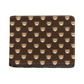 Cute Baby Grizzly Bear Pattern Print Bifold Wallet