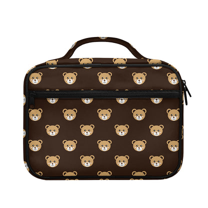 Cute Baby Grizzly Bear Pattern Print Briefcase Bible Bag