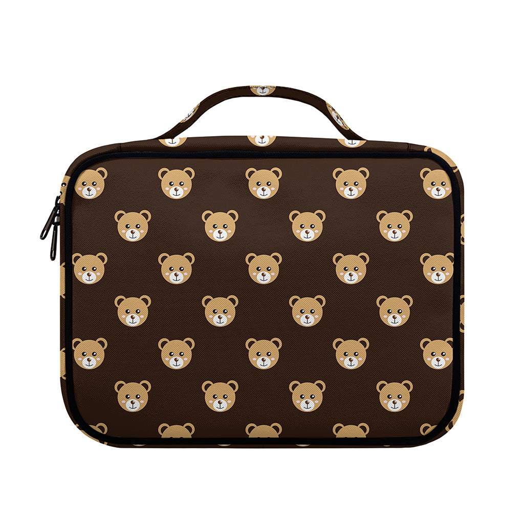 Cute Baby Grizzly Bear Pattern Print Briefcase Bible Bag