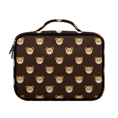 Cute Baby Grizzly Bear Pattern Print Briefcase Bible Bag