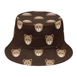 Cute Baby Grizzly Bear Pattern Print Bucket Hat