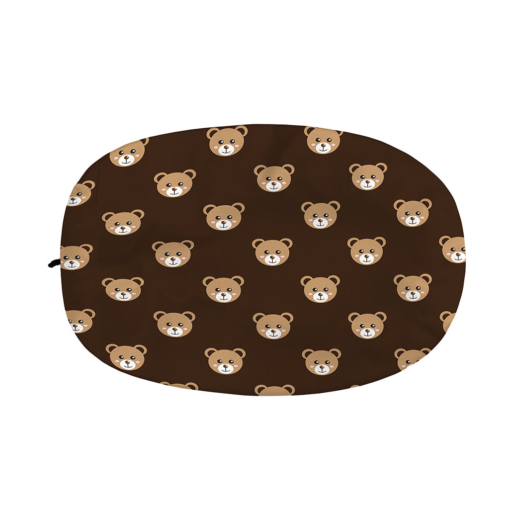 Cute Baby Grizzly Bear Pattern Print Car Side Mirror Covers