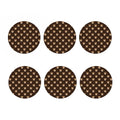 Cute Baby Grizzly Bear Pattern Print Coaster Set