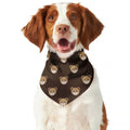 Cute Baby Grizzly Bear Pattern Print Dog Bandana