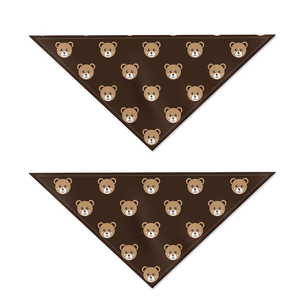 Cute Baby Grizzly Bear Pattern Print Dog Bandana
