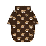 Cute Baby Grizzly Bear Pattern Print Dog Zip Up Hoodie