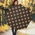 Cute Baby Grizzly Bear Pattern Print Foldable Umbrella