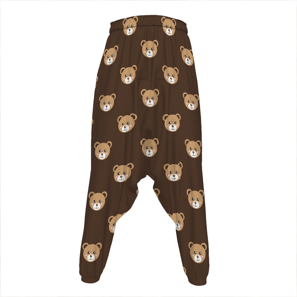 Cute Baby Grizzly Bear Pattern Print Hammer Pants