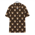 Cute Baby Grizzly Bear Pattern Print Hawaiian Shirt