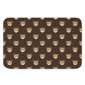 Cute Baby Grizzly Bear Pattern Print Indoor Door Mat