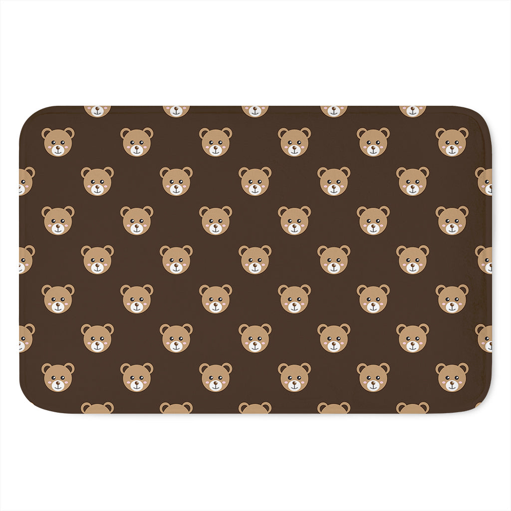 Cute Baby Grizzly Bear Pattern Print Indoor Door Mat