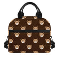 Cute Baby Grizzly Bear Pattern Print Insulated Lunch Bag