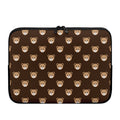 Cute Baby Grizzly Bear Pattern Print Laptop Sleeve