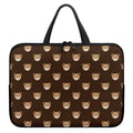 Cute Baby Grizzly Bear Pattern Print Laptop Sleeve With Handle