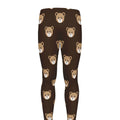 Cute Baby Grizzly Bear Pattern Print Men's Leggings