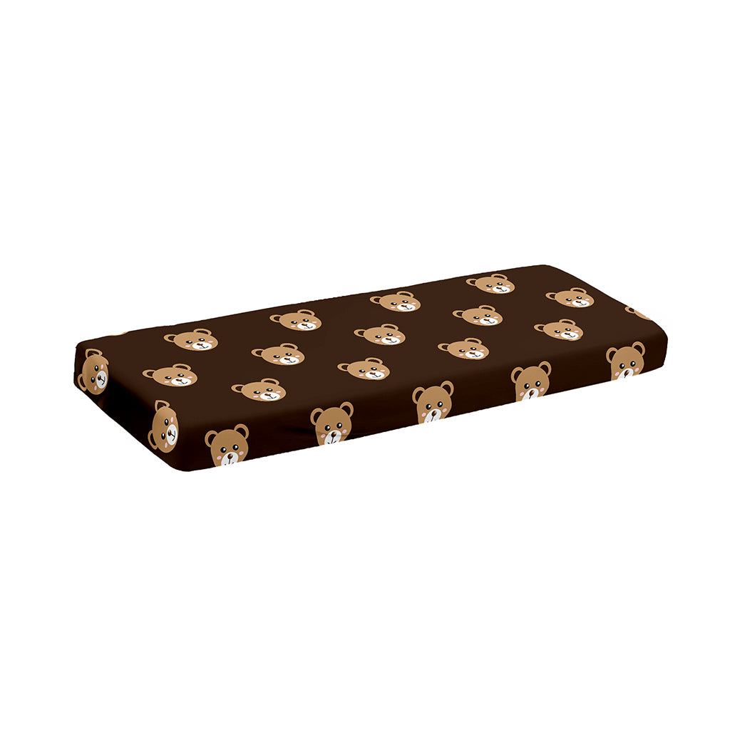 Cute Baby Grizzly Bear Pattern Print Piano Keyboard Cover