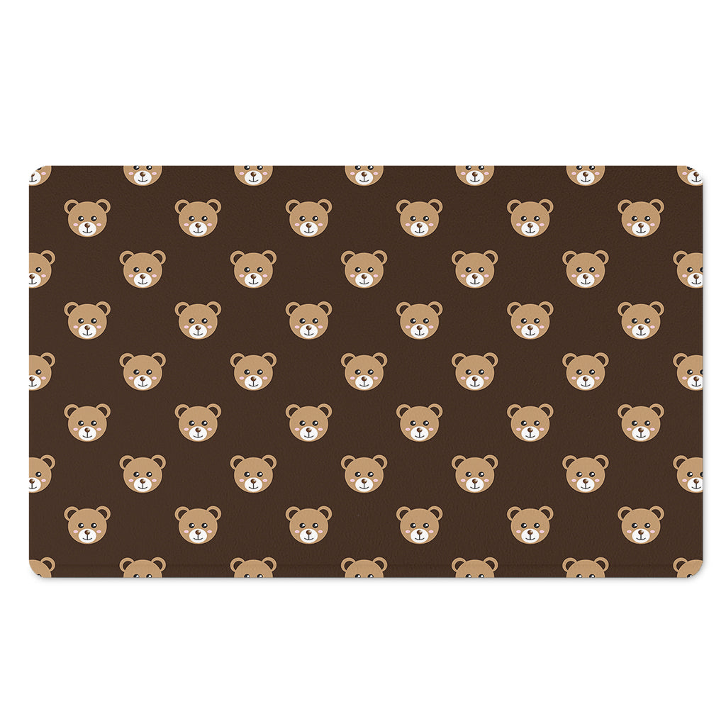 Cute Baby Grizzly Bear Pattern Print Polyester Doormat