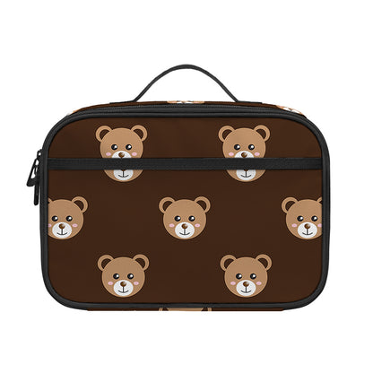Cute Baby Grizzly Bear Pattern Print Portable Lunch Bag